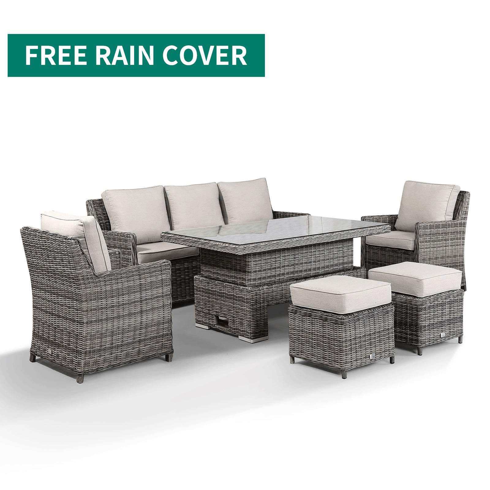 High back rattan online furniture