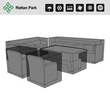 CLEARANCE...FSZ-020  Cover for Victoria Elite Large Corner Sofa Set