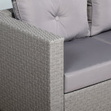 Carlow Range Large Left or Right Hand Corner Sofa Set with Coffee Table in Grey Weave