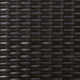 Durley Range Reclining Armchair with Flip Table in Dark Brown Weave and Grey Cushion