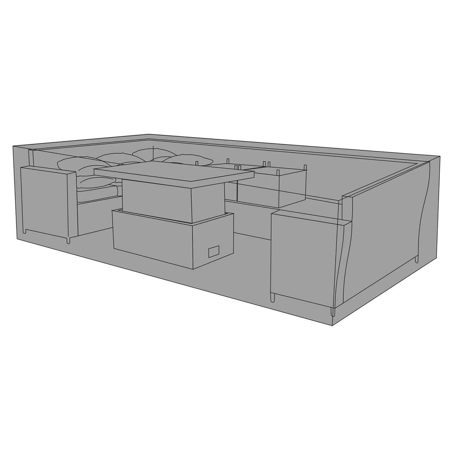 Protective cover FSZ-531 - For Victoria High Back Large U-Shape Corner Sofa Set