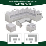 Carlow Range Large Left or Right Hand Corner Sofa Set with Coffee Table in Grey Weave