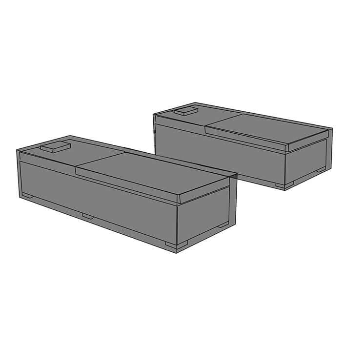 FSZ-102…Protective Cover Set for Two Loungers