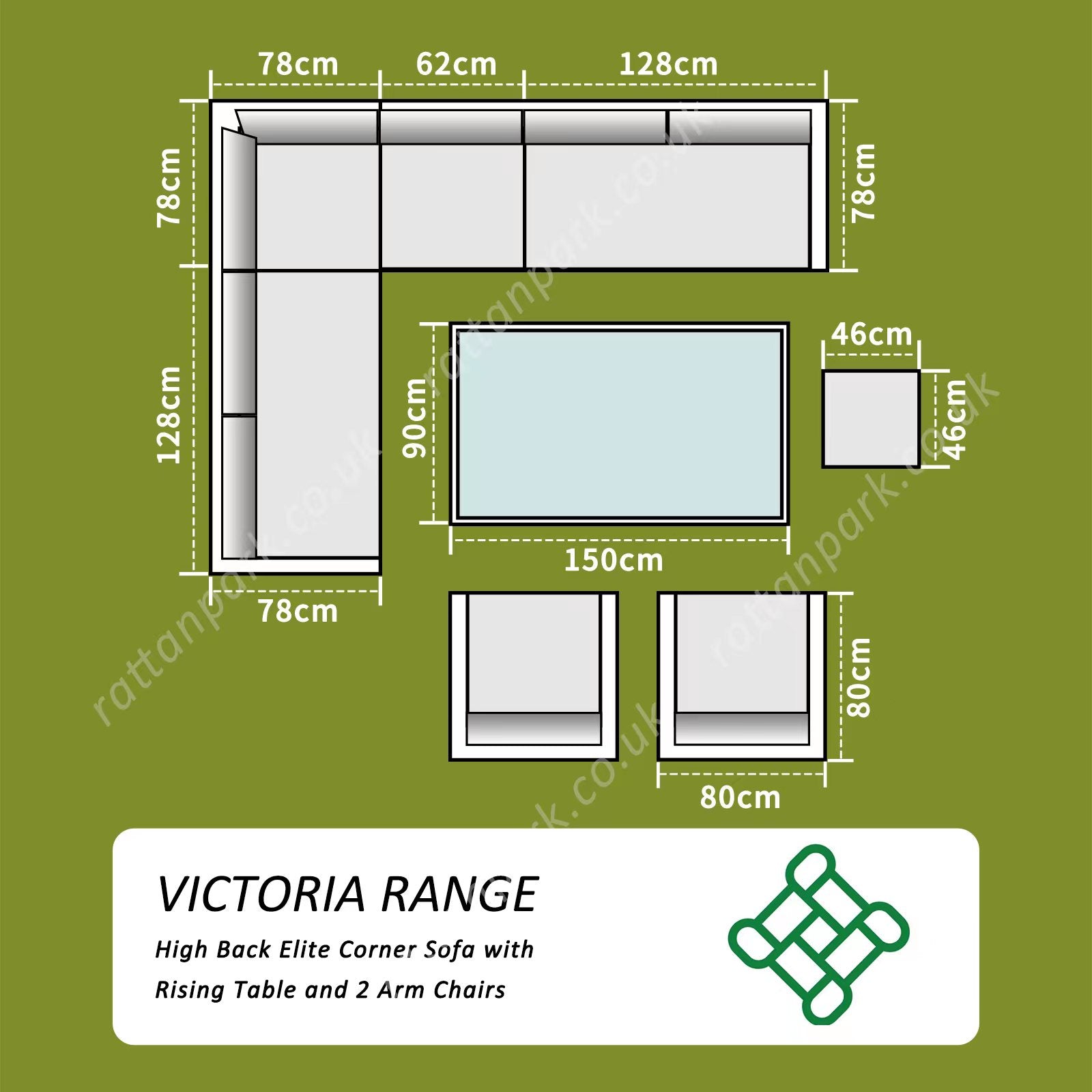 CLEARANCE...FSZ-020  Cover for Victoria Elite Large Corner Sofa Set
