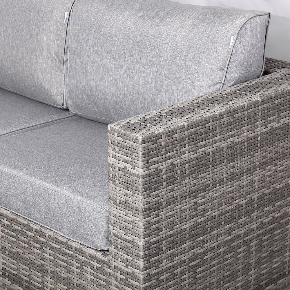 Cambridge Modular Corner Sofa Set With Rising Table in Grey Set up left or right handed