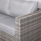 Cambridge Modular Corner Sofa Set With Rising Table in Grey Set up left or right handed