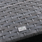 Victoria High Back Large U-Shape Corner Sofa Set with Rising Table in Slate Grey Weave(#531)