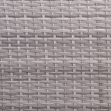 Sicily Aluminium High Back Round Corner Set with Rising Table and Two Chairs in Grey Weave(#911)