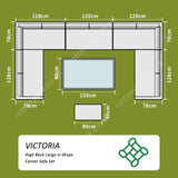 Protective cover FSZ-531 - For Victoria High Back Large U-Shape Corner Sofa Set