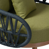 Pre Order_Luna Range Olive Green & Anthracite Rope Sofa Set | Premium Outdoor Lounge Furniture