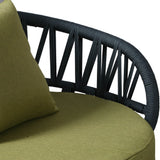 Pre Order_Luna Range Olive Green & Anthracite Rope Sofa Set | Premium Outdoor Lounge Furniture