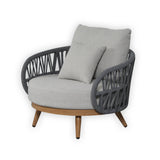 Pre Order_Luna Range White & Anthracite Rope Sofa Set | Premium Outdoor Lounge Furniture