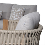 Pre Order_Orion Range Natural Rope & Wood-Effect Aluminium Sofa Set | Premium Outdoor Lounge Furniture
