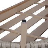 Pre Order_Orion Range Natural Rope & Wood-Effect Aluminium Sofa Set | Premium Outdoor Lounge Furniture