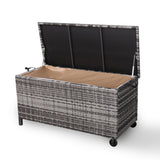 PRE ORDER...Paris Range Large Storage Box  in Grey Rattan Weave