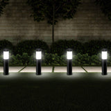 Rattan Park Outdoor Garden Solar Lights，LED Solar Light Outdoor Auto ON/Off for Garden(Set of 6)-Black[Energy Class A+++] [Energy Class A++]