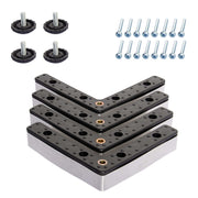 Corner Feet x 4PCS with adjustable screw feet for Sofa / Table