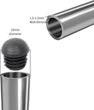 RattanPark 24PCS Round Plastic Inner Plugs Half Spherical Domed End Covers, Chair Leg Caps,Floor Protectors, Plastic Feet for Garden Furniture, Plug Protectors for Chairs Table Legs