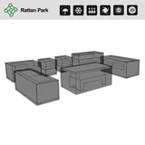 CLEARANCE...FSZ-021 Cover for Cambridge U-shape Modular Sofa Set