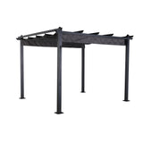 Rattan Park Pergola Roof, Replacement Roof, Sunroof, Weather-Resistant, Water-Repellent For Pergola - 3 X 3 M -- Grey