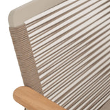 Pre Order....Berne Range Modular Corner Sofa Rope Set with 2 Coffee Tables with Teak Wood Top