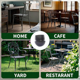 RattanPark 24PCS Round Plastic Inner Plugs Half Spherical Domed End Covers, Chair Leg Caps,Floor Protectors, Plastic Feet for Garden Furniture, Plug Protectors for Chairs Table Legs