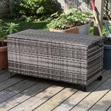 Paris Range Large Storage Box  in Grey Rattan Weave