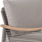 Pre Order....Berne Range Modular Corner Sofa Rope Set with 2 Coffee Tables with Teak Wood Top