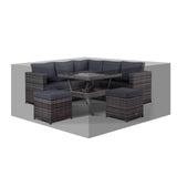 RC-28 Protective cover for Modern Lille small Corner Sofa with Dining Table Set