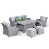 RC-525...Protective cover for Victoria High Back Large Sofa Set with Rising Table