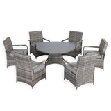 Pre Order.....Cambridge Round Table with 6 KD Chairs