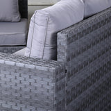 Aster Range Single Arm Chair In Grey Weave-FREE Rain Cover