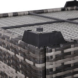 Paris Range Square Storage Box  in Grey Rattan Weave