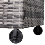 PRE ORDER...Paris Range Large Storage Box  in Grey Rattan Weave