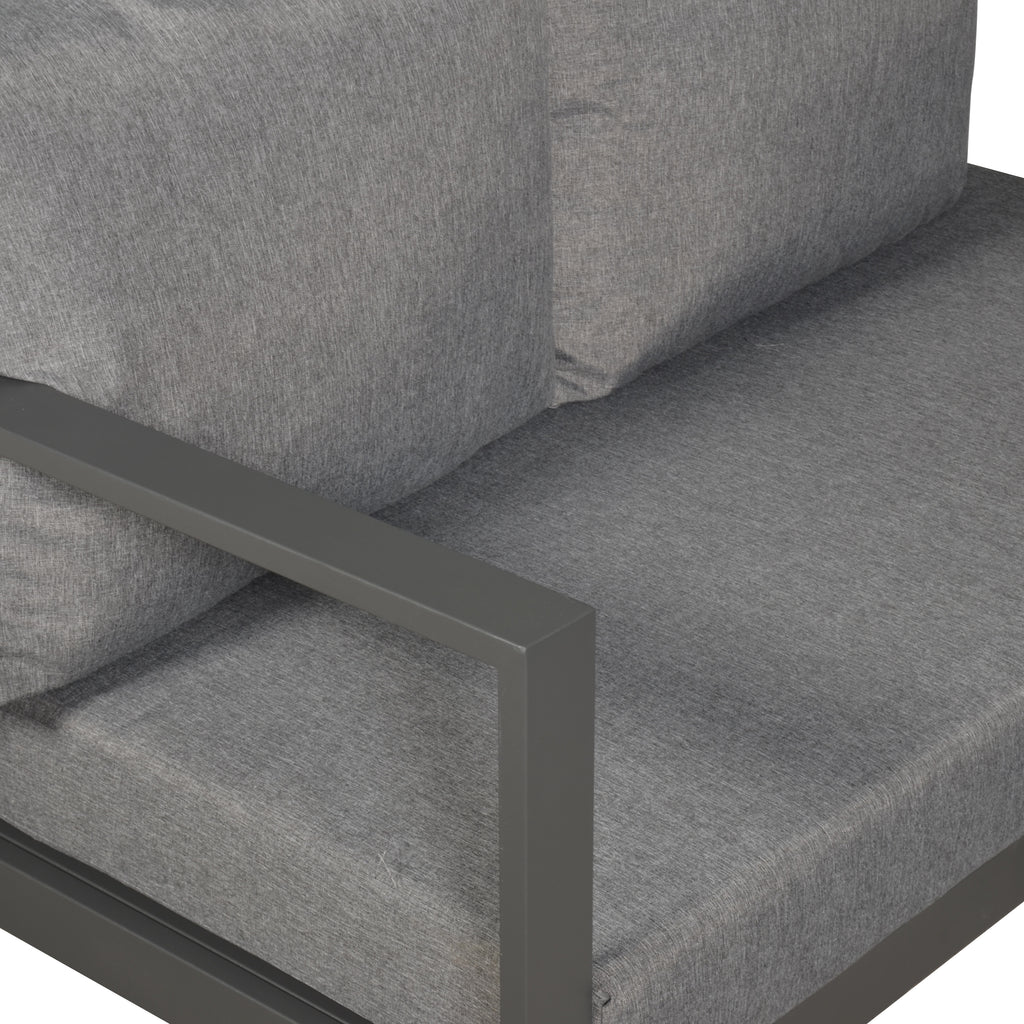 Rattan Park Halo Range 2024 Large Sofa Set with large Rising table in