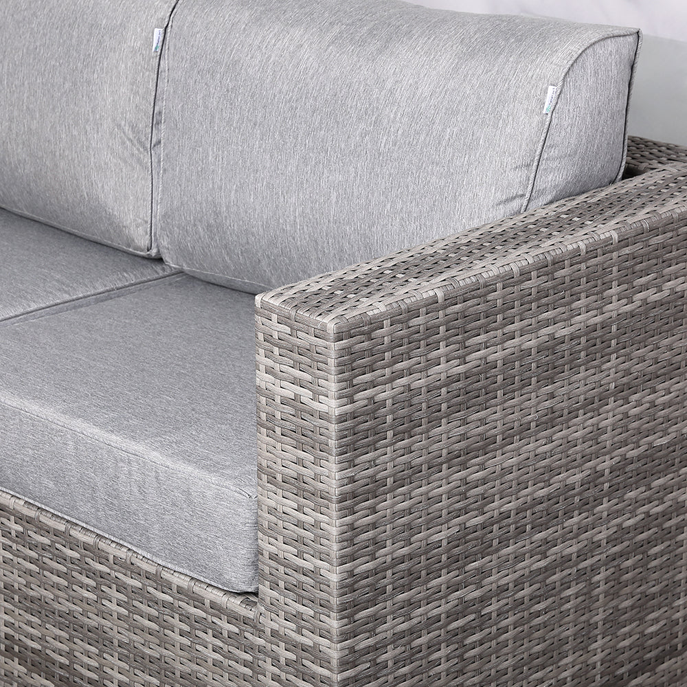Cambridge Large Sofa Set with Rising Table in Stone Grey Weave(cr09)