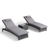 Replacement Cushion Covers RCC-06 in Grey for Victoria / Oxford Lounger Set