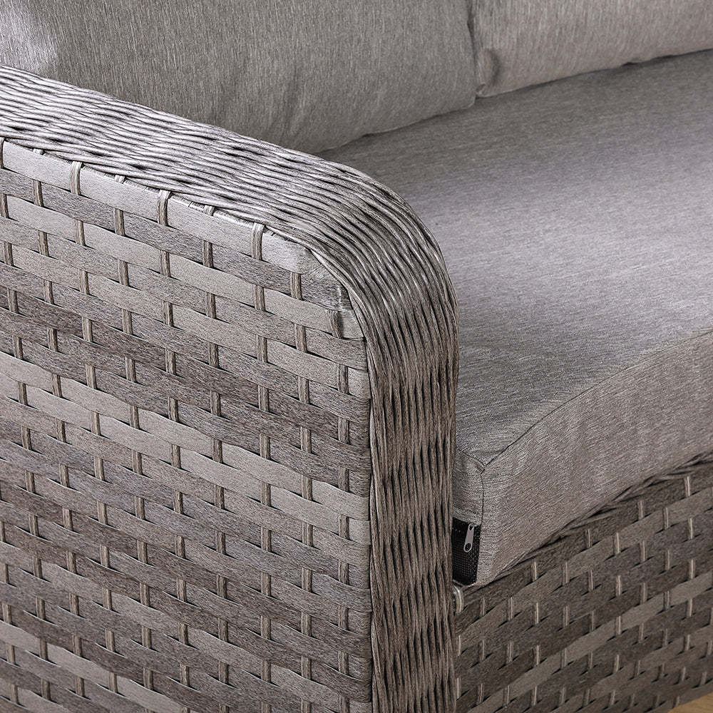 Winchester 2023 Range Half Round Set in Grey Weave and Grey Cushions